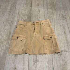 VICI Tan Denim Skirt